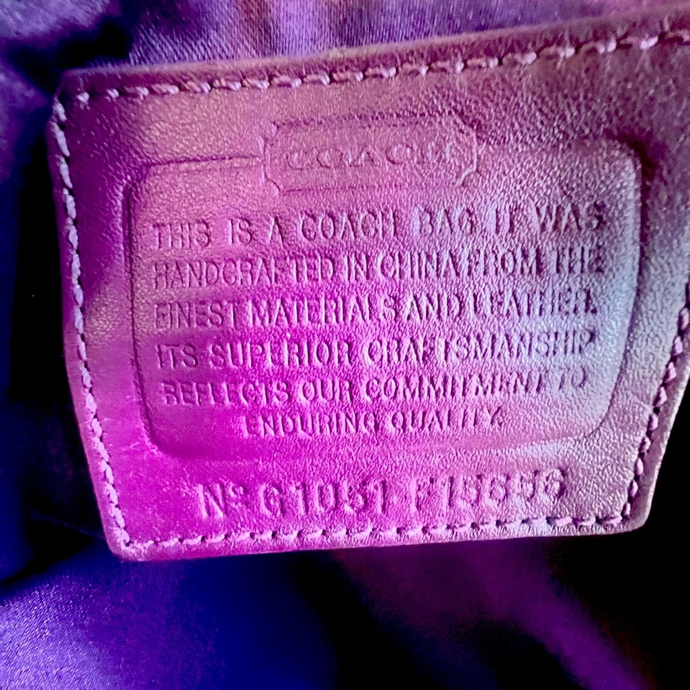 Coach Ashley Purple Satchel Bag - Picture 4 of 8
